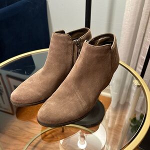Blondo Brown Suede Ankle Boots